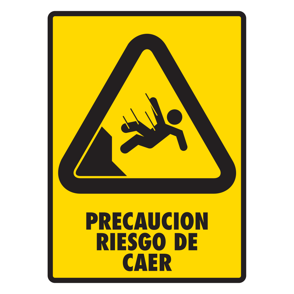 Señal Riesgo de caer — imagen original del proveedor