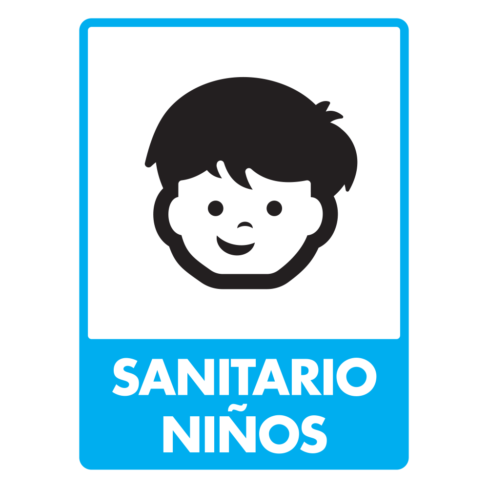 Señal Sanitarios niños — imagen original del proveedor