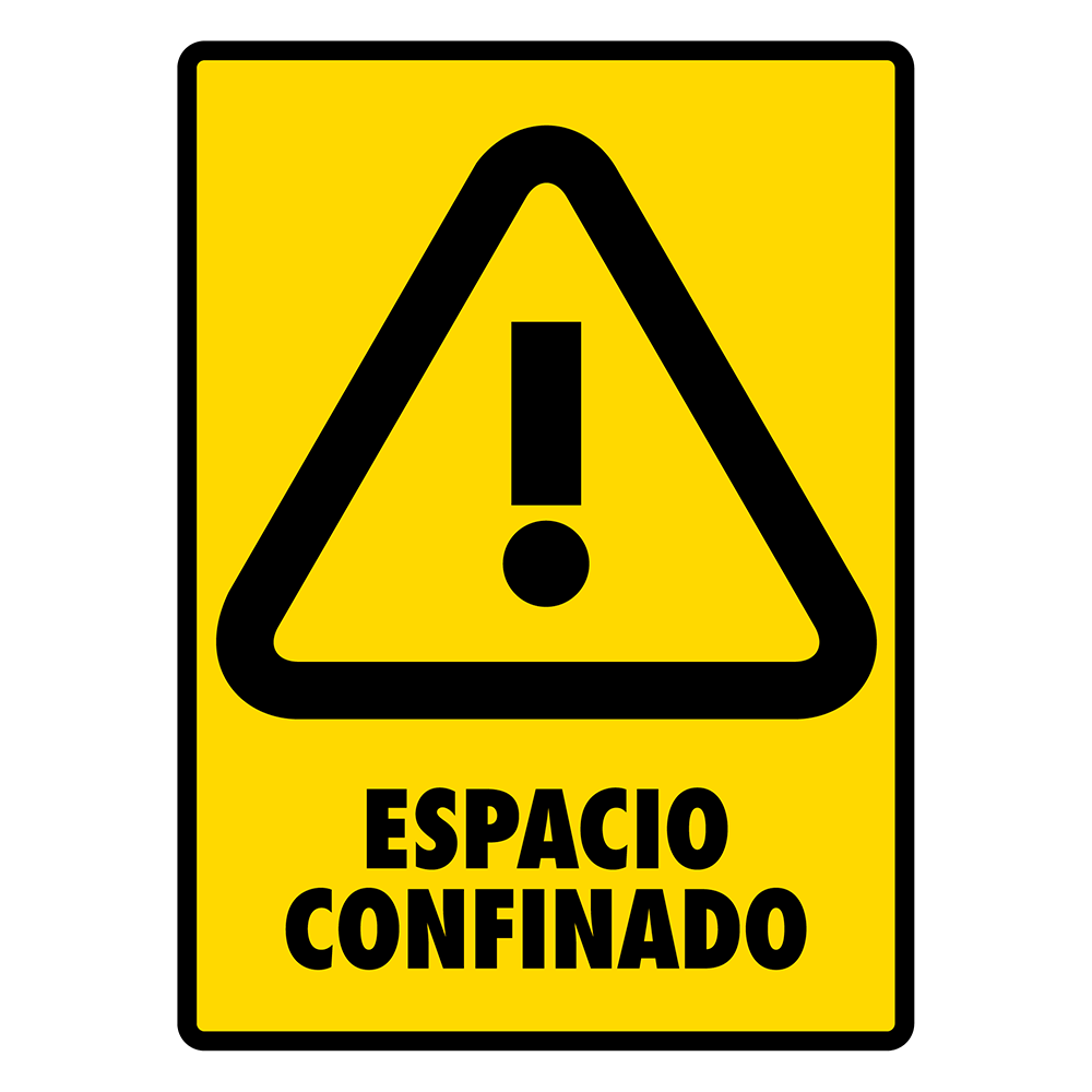 Señal Espacio confinado — imagen original del proveedor