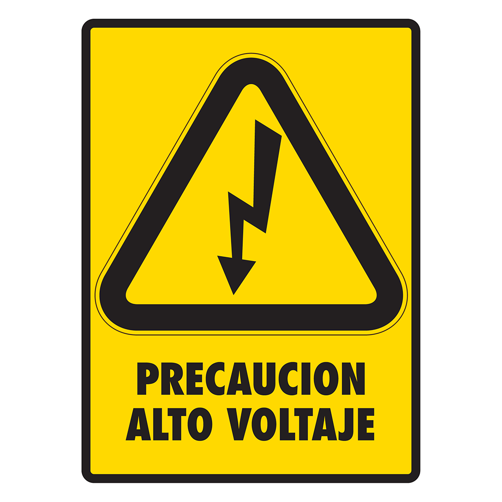 Señal Alto voltaje — imagen original del proveedor