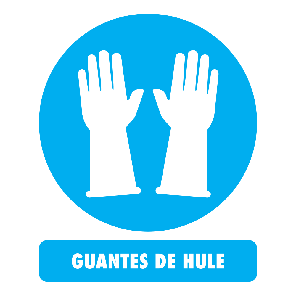 Etiqueta Guantes de hule — imagen original del proveedor