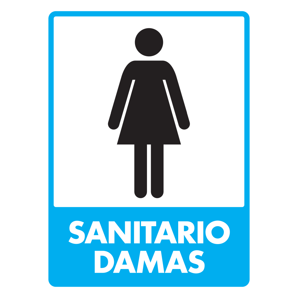 Señal Sanitario damas — imagen original del proveedor