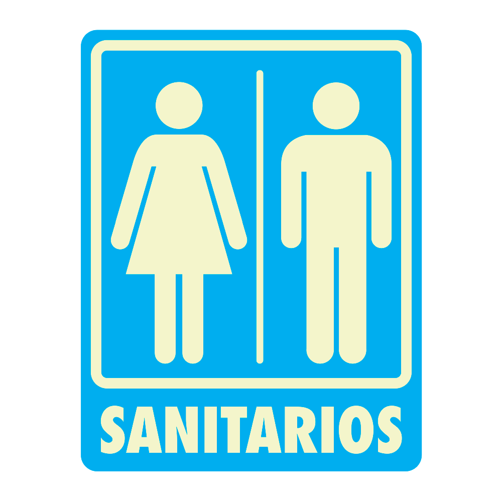 Señal Sanitarios mixtos — imagen original del proveedor