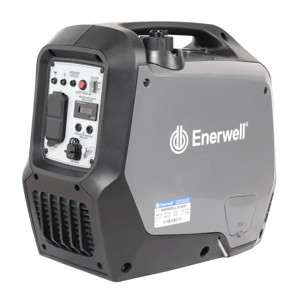 Generador portátil a gasolina (True Inverter) ENERWELL® — Modelo ENERWELL-G1800I