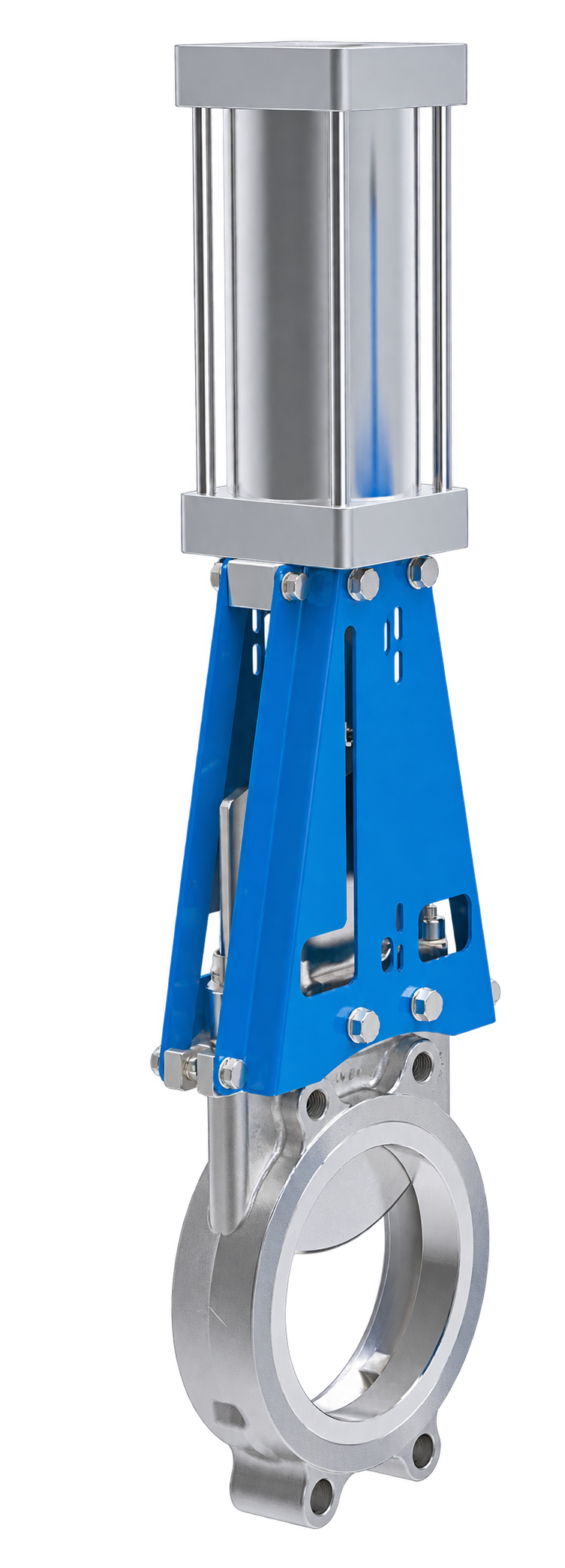 Imagen de referencia de Válvula de cuchilla VIG — Modelo VCU-AIW6QUZ, mejorada digitalmente con IA.