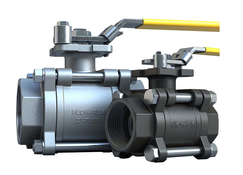 Imagen original del fabricante o proveedor: Válvula de bola FLOW-TEK — Series S7000 / S8000.