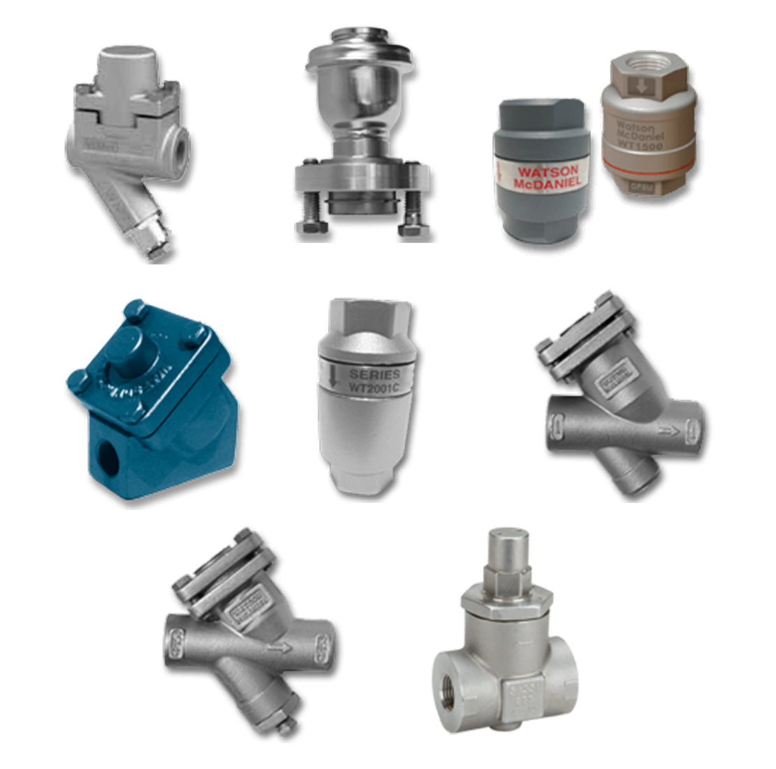 Imagen original del fabricante o proveedor: Trampa de vapor termostática Watson McDaniel — Modelos WT1000 / WT2500 / WT2000C / WT3000 / WT4000 / WT5000 / TT25B / TT125.
