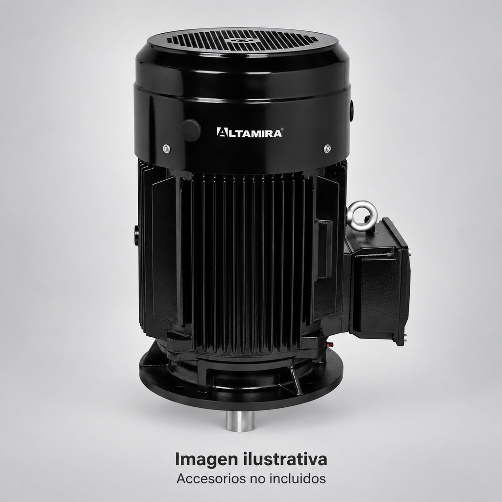 Imagen ilustrativa complementaria de motor vertical ALTAMIRA aislado, vista de estudio. Accesorios no incluidos. Consultar fotografía oficial y características del modelo.