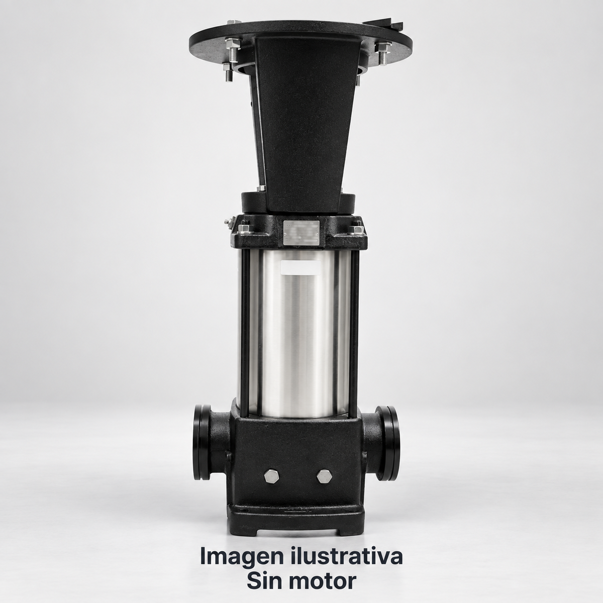 Imagen ilustrativa complementaria de bomba vertical ALTAMIRA sin motor, vista de estudio. Consultar fotografía oficial y ficha técnica del modelo.