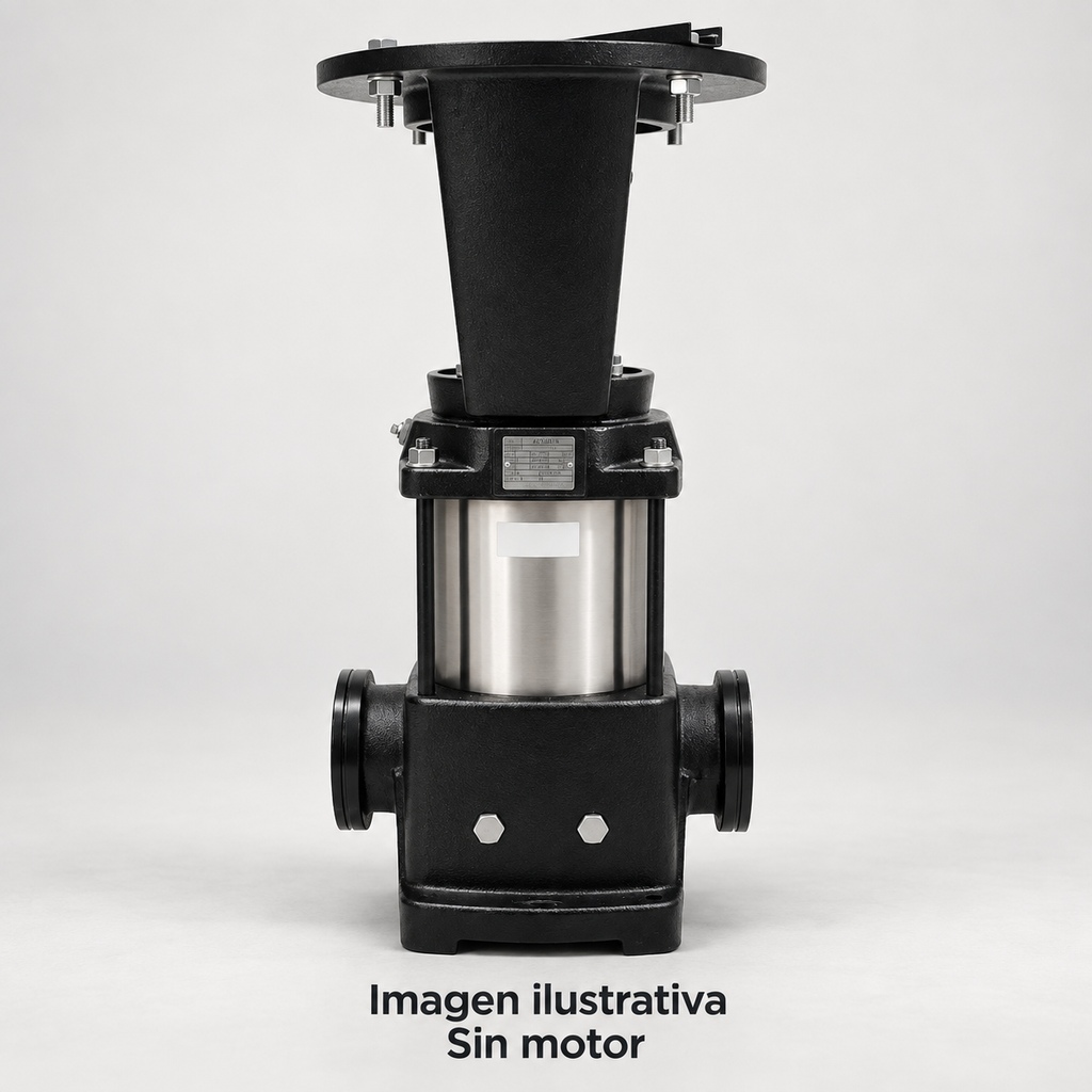 Imagen ilustrativa complementaria de bomba vertical ALTAMIRA sin motor, vista de estudio. Consultar fotografía oficial y ficha técnica del modelo.