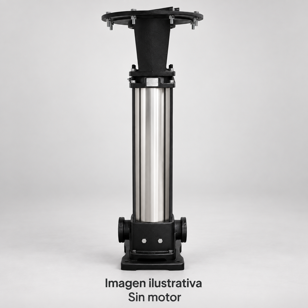 Imagen ilustrativa complementaria de bomba vertical ALTAMIRA sin motor, vista de estudio. Consultar fotografía oficial y ficha técnica del modelo.