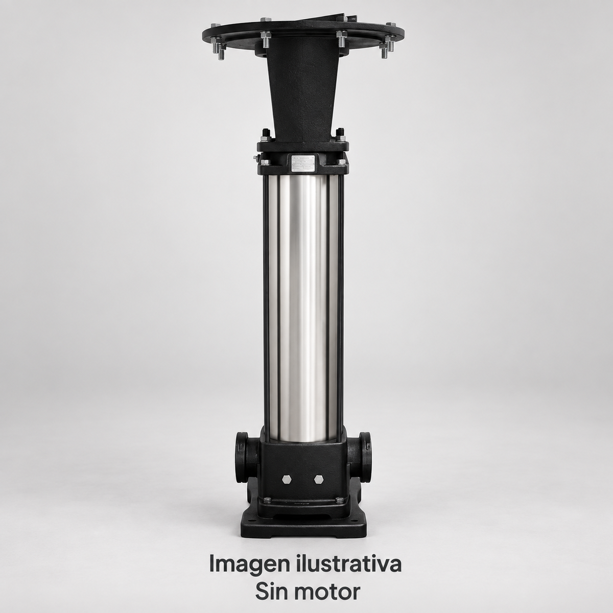 Imagen ilustrativa complementaria de bomba vertical ALTAMIRA sin motor, vista de estudio. Consultar fotografía oficial y ficha técnica del modelo.
