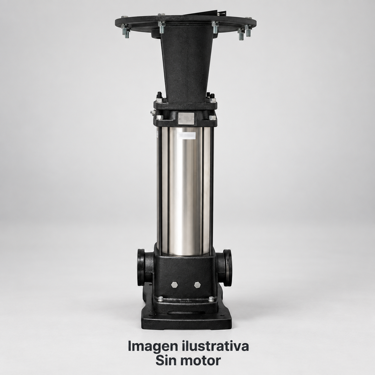 Imagen ilustrativa complementaria de bomba vertical ALTAMIRA sin motor, vista de estudio. Consultar fotografía oficial y ficha técnica del modelo.