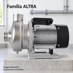 Imagen ilustrativa generada de la familia ALTRA; ejemplo de ubicación en cuarto de equipos, accesorios no incluidos; no es un diagrama de conexión.