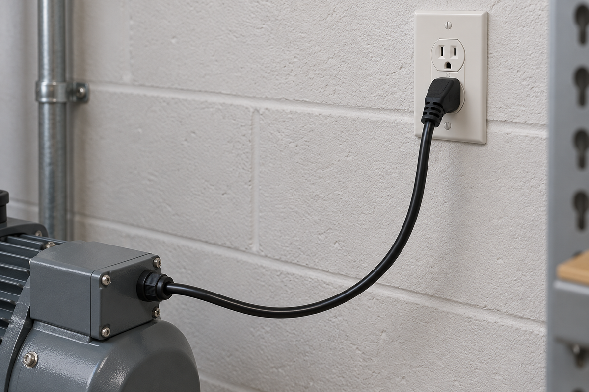 Aplicación ilustrativa — CABLE TOMA CORRIENTE FLEXIBLE USO RUDO (1.5M) AWG 3X16 300V 10AMP CON CLAVIJA