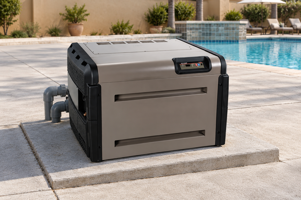 Aplicación ilustrativa: Hayward Universal H200 instalado al aire libre.