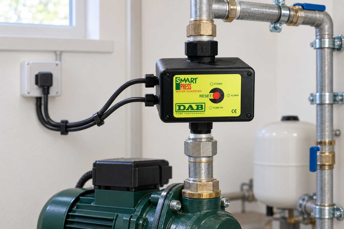 Aplicación ilustrativa del control automático DAB Smart Press WG 1.5.