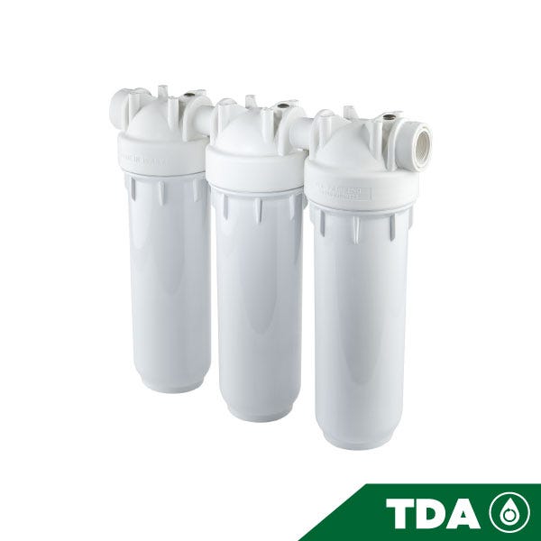 PORTAFILTRO TRIO BLANCO DP 10 TRIO 3/4" NPT IN BW — Fotografía del proveedor