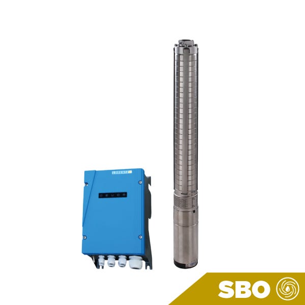 UNIDAD DE BOMBEO SUMERGIBLE LORENTZ ECDRIVE 4000-C MOTOR DC 4KW Y BOMBA RADIAL 25 ETAPAS — Fotografía del proveedor