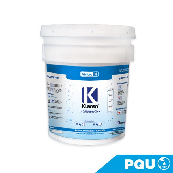 TRICLORO TABLETA 1" KLAREN ENV. 25 KGS. — Fotografía del proveedor