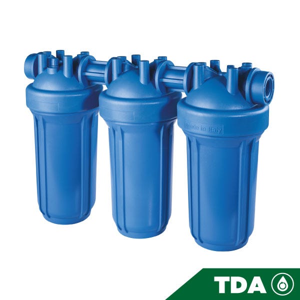 PORTAFILTRO TRIO AZUL DP BIG 10 TRIO 1" NPT IN AB — Fotografía del proveedor