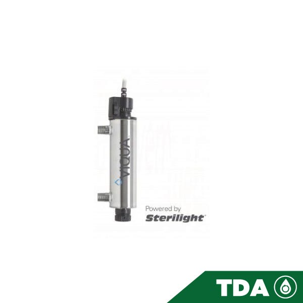 UV VIQUA VT1, 1 GPM, a 30 Mj/cm² — Fotografía del proveedor