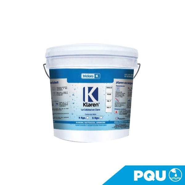 TRICLORO TABLETA 3" KLAREN ENV. 4 KGS. — Fotografía del proveedor