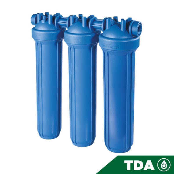 PORTAFILTRO TRIO AZUL DP BIG 20 TRIO 1 1/2" NPT IN AB — Fotografía del proveedor