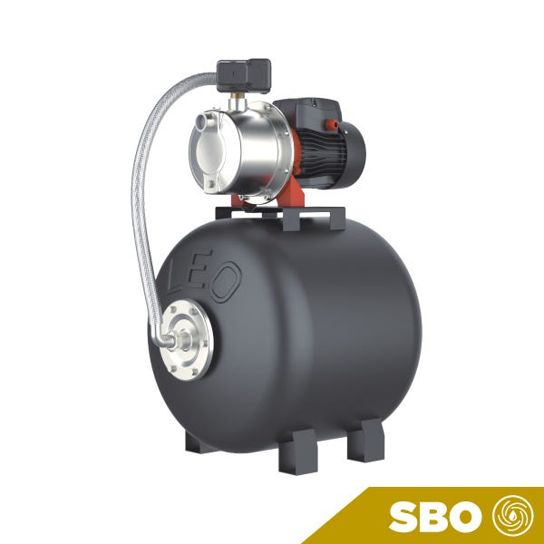 SISTEMA DE PRESION ARMADO LEO CON BOMBA JET AISI 304 0.6 HP Y TANQUE DE 50 LITROS — Fotografía del proveedor