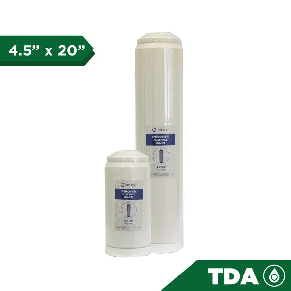 CARTUCHO RELLENABLE 4.5" X 20" BLANCO — Fotografía del proveedor