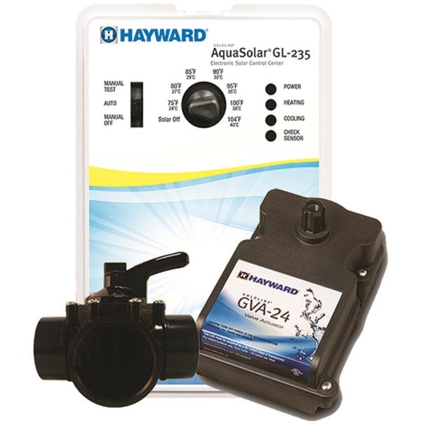 SISTEMA SOLAR AQUASOLAR HAYWARD CON VALVULA, ACTUADOR Y SENSORES — Fotografía del proveedor
