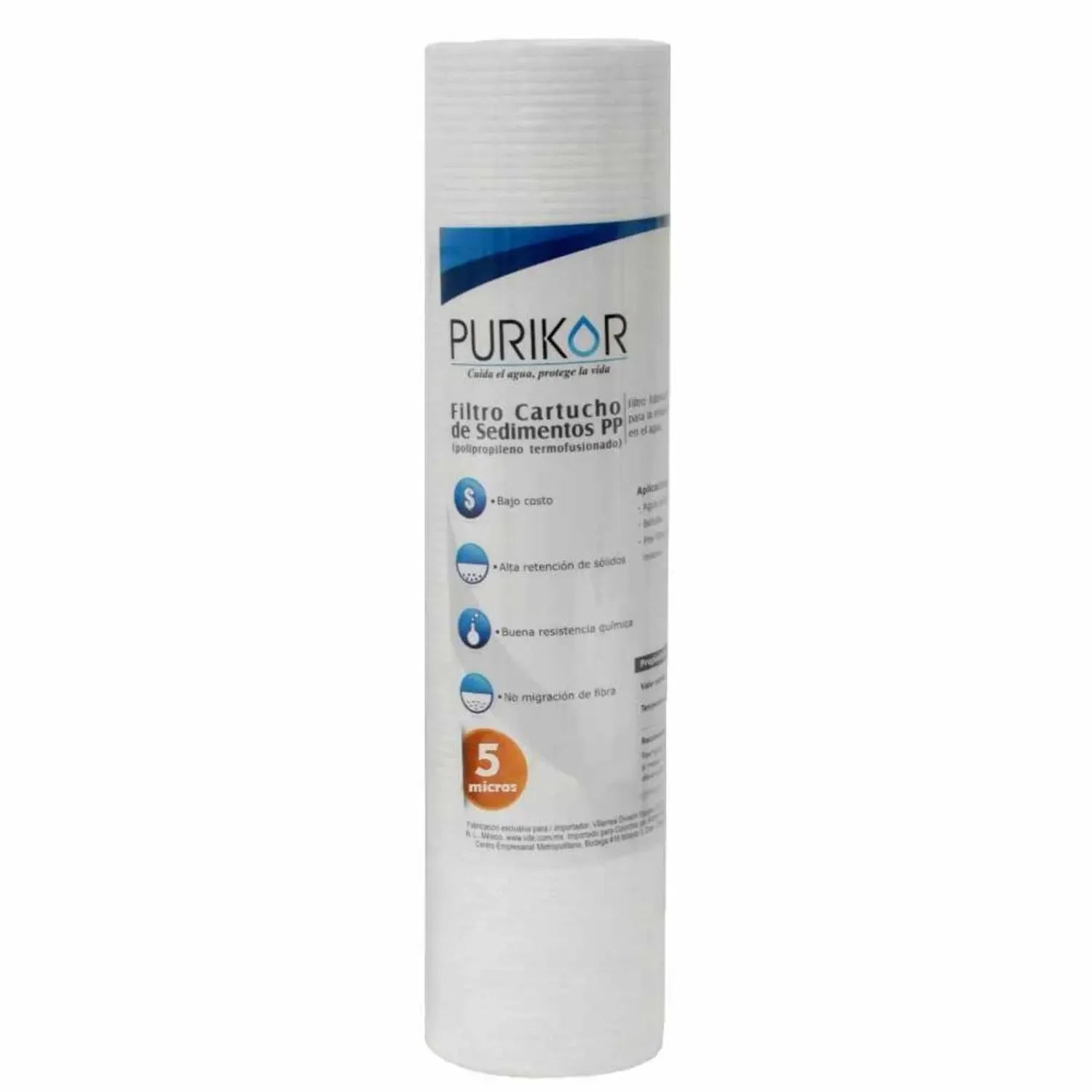PKCPP2.5X20X5 Filtro cartucho de polipropileno termofusionado