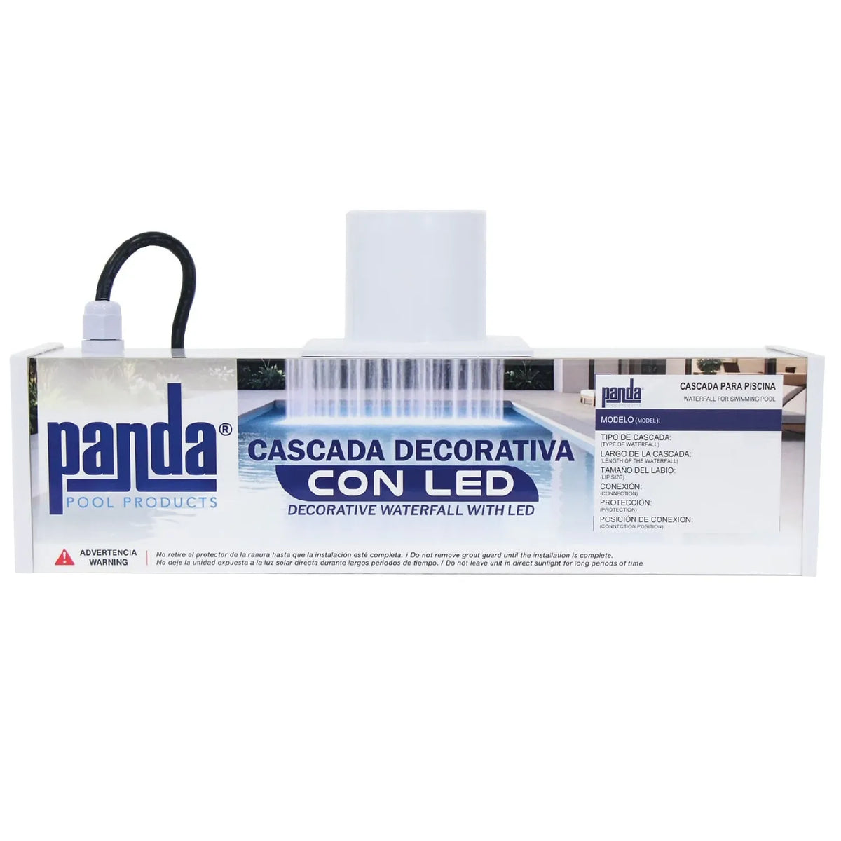Fotografía oficial de equipo para piscina PANDA POOL PRODUCTS. Presentación publicada por VDE.