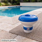 Visualización ilustrativa. El modelo 012-003-A-003 preparado junto al área de mantenimiento de una piscina. El entorno muestra un ejemplo de contexto de uso; los accesorios de fondo se ilustran por separado.