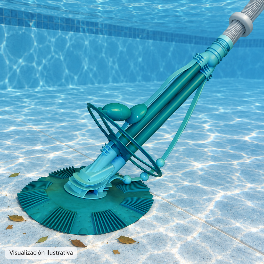 Visualización ilustrativa. Equipo 012-001-A-009 integrado en una piscina terminada; ejemplo de instalación sujeto al proyecto y al manual del modelo.