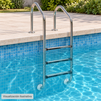 Visualización ilustrativa. Equipo 012-016-A-001 integrado en una piscina terminada; ejemplo de instalación sujeto al proyecto y al manual del modelo.
