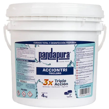 Químico desinfectante para piscinas TRICLORO 4 KG
