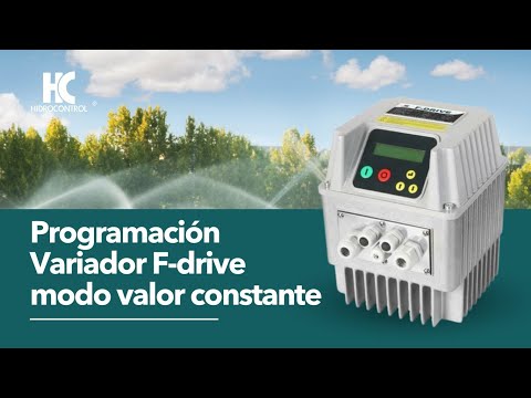 Programación variador F-DRIVE modo valor constante