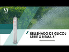 Rellenado de glicol en motor sumergible serie X Nema 6"