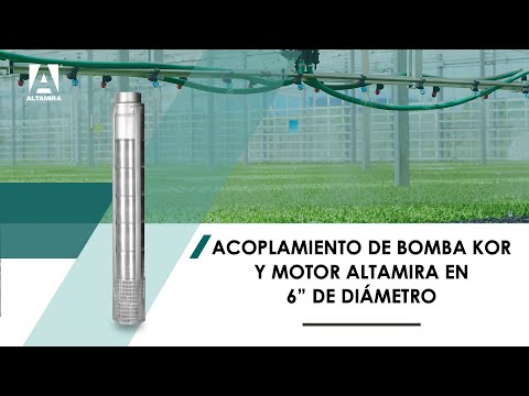 Acoplamiento de bomba KOR Y motor ALTAMIRA  de 6" de diámetro