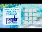 Instalación de mosaico veneciano PANDA