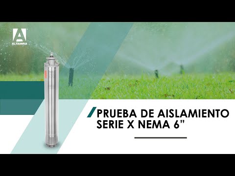 Prueba de aislamiento en motor sumergible serie X Nema 6"