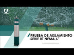 Prueba de aislamiento en motor sumergible serie RT Nema 6"