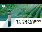 Rellenado de glicol en motor sumergible serie RT Nema 8"