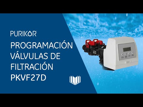 ¿Cómo programar mi válvula de filtración PKVF27D?