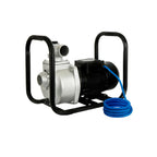 Imagen oficial de motobomba solar centrífuga horizontal autocebante CONNERA.
