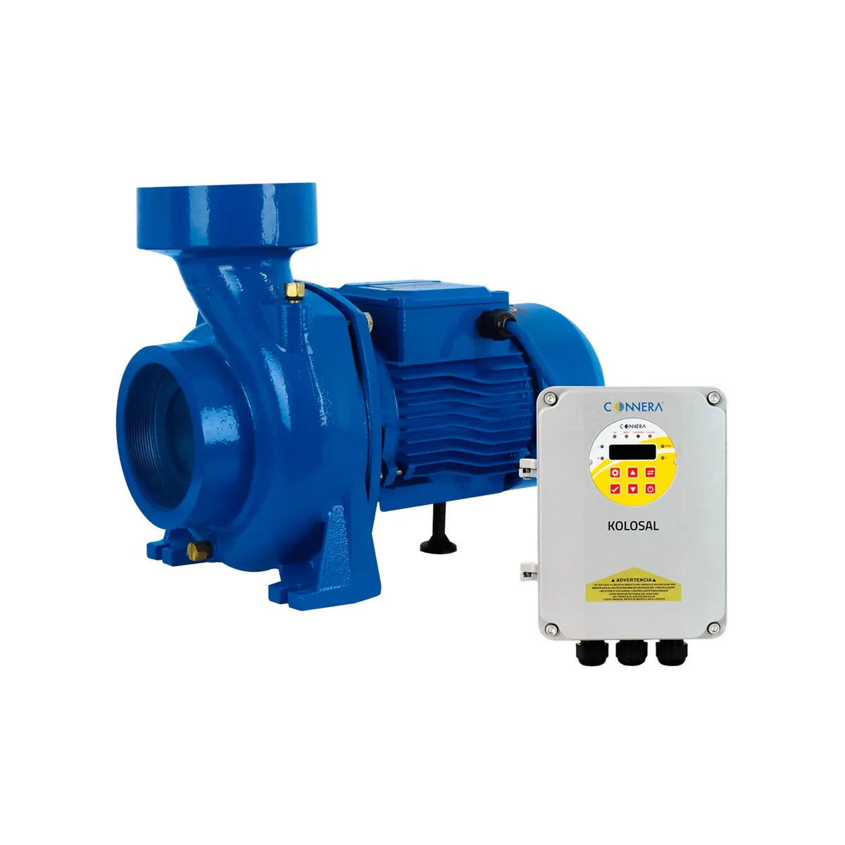 Imagen oficial de motobomba solar centrífuga horizontal multipower (ac o dc) CONNERA.