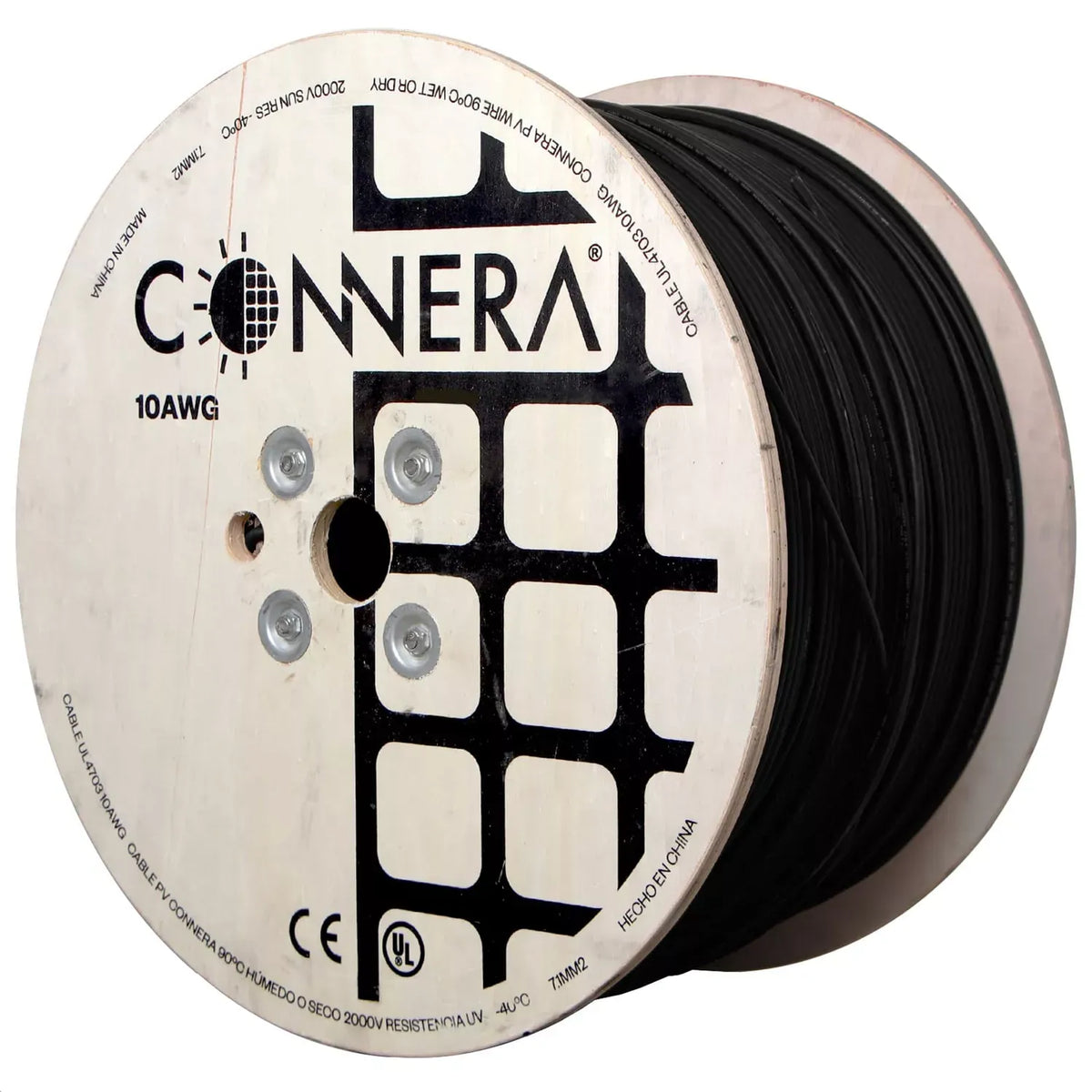 Imagen oficial de cable solar fotovoltaico CONNERA.