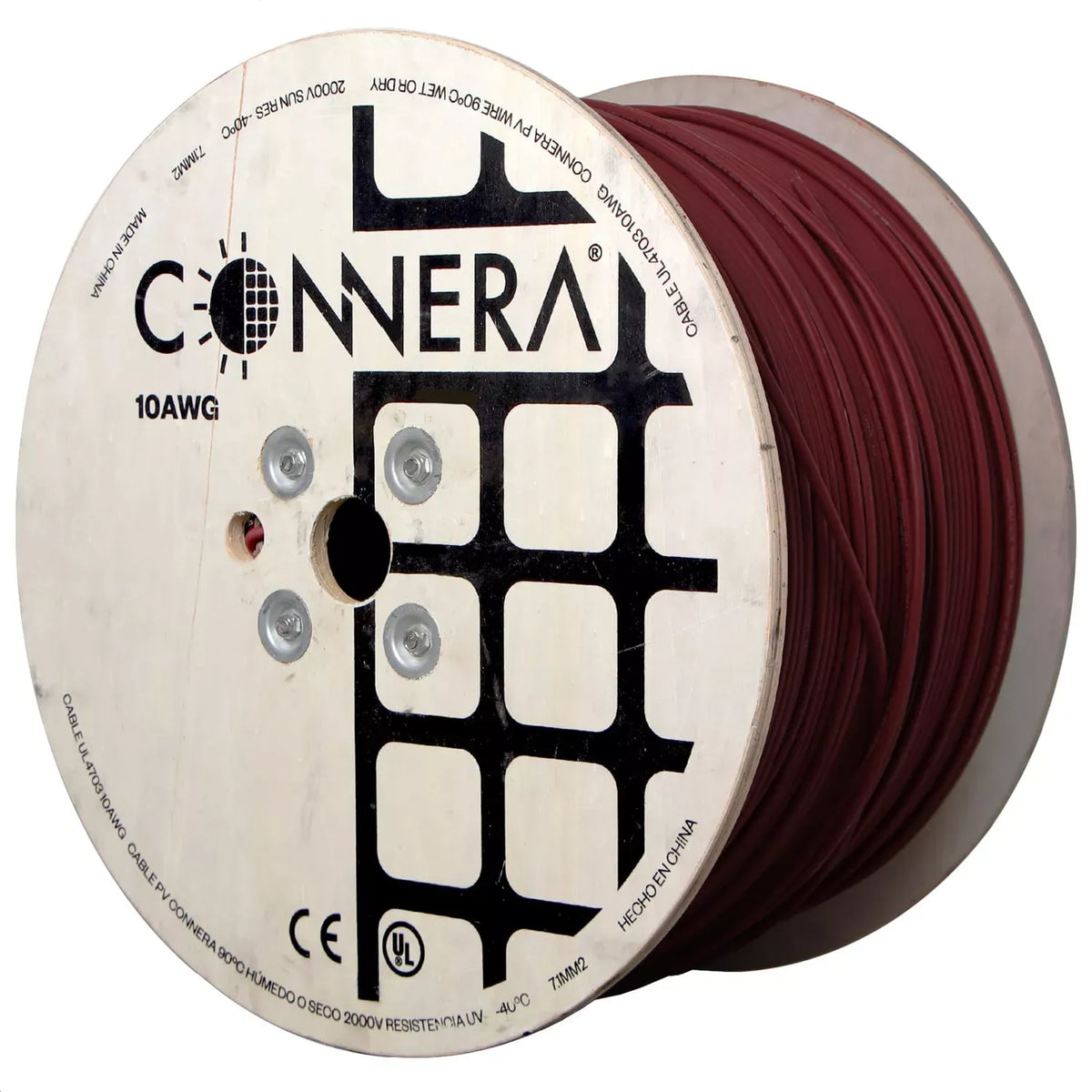 Imagen oficial de cable solar fotovoltaico CONNERA.