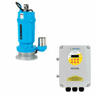 Imagen oficial de motobomba solar sumergible para agua limpia CONNERA.